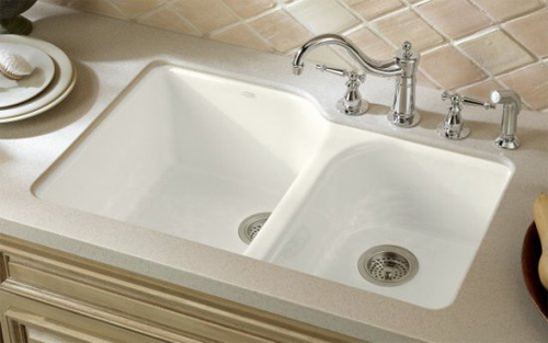 KOHLER/コーラー [K-5931-4U-0] 33″ダブルアンダーシンク