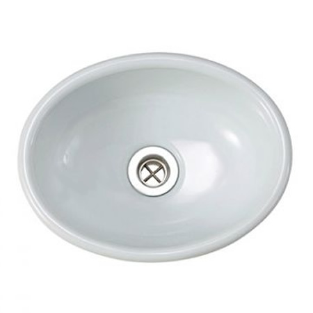 IBUKI/イブキ [E350027]手洗鉢 スロウカラーズ縹色 オーバル