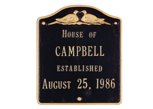Whitehall/ホワイトホール [WH-5009]Wedding Plaque